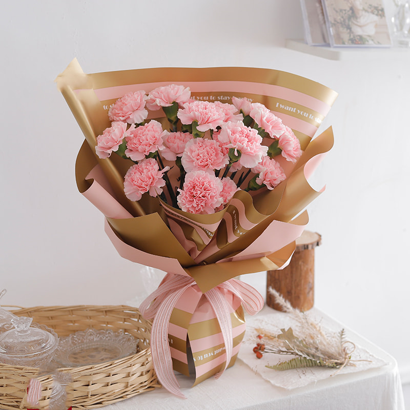 MYHC-22 57×57cm(±2cm) 단면 가장자리 가로 진주빛 필름 꽃 포장지