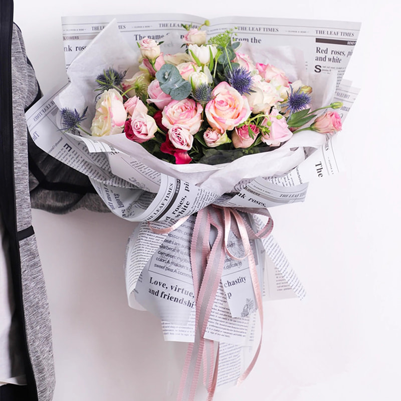 MYHC-52 허브 골든 라이트 매트 필름 57×57cm(±2cm) 플라스틱 꽃 포장 필름