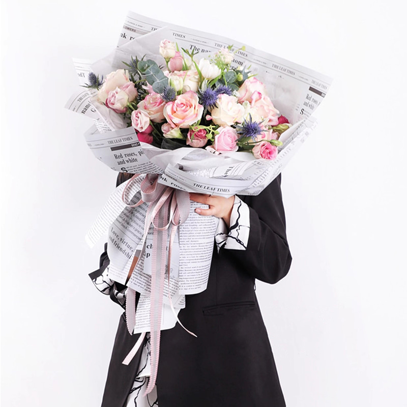 MYHC-52 허브 골든 라이트 매트 필름 57×57cm(±2cm) 플라스틱 꽃 포장 필름