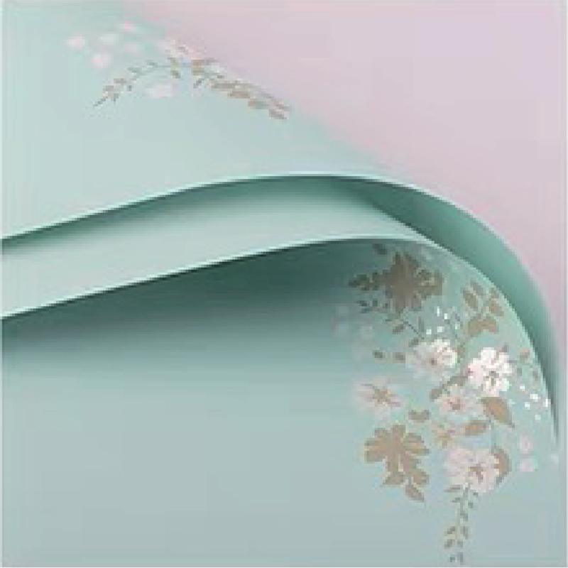 MYHC-55 단순 밝은 색상의 무광택 꽃 포장 필름