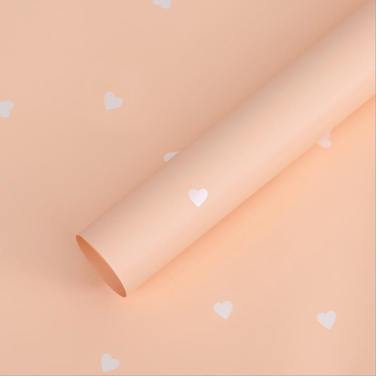 MYHC-63 작은 사랑 장식 진주 빛 필름 Bopp 면화 꽃 포장 필름