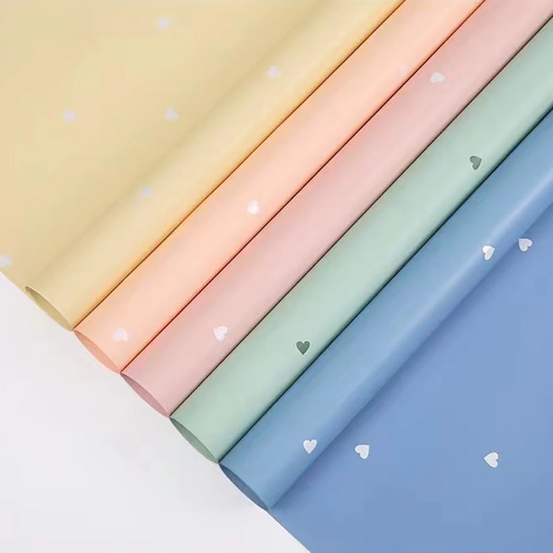 MYHC-63 작은 사랑 장식 진주 빛 필름 Bopp 면화 꽃 포장 필름
