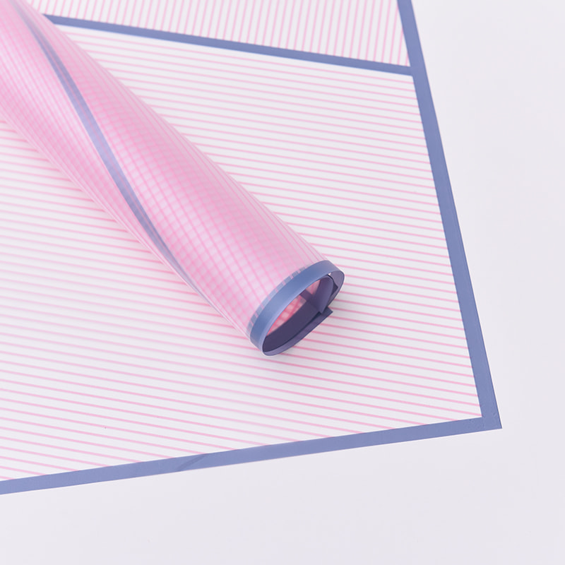 줄무늬 꽃 포장지