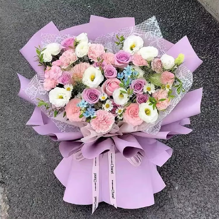 다양한 패턴과 스타일의 누오샤 꽃 포장지