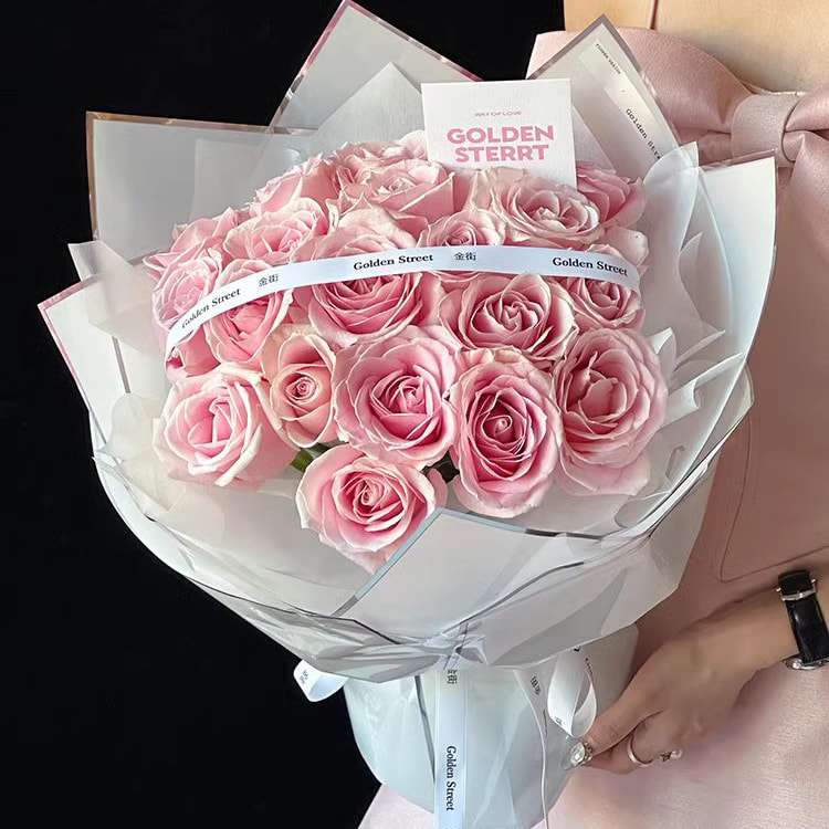 은이온 수광필름 꽃 포장지