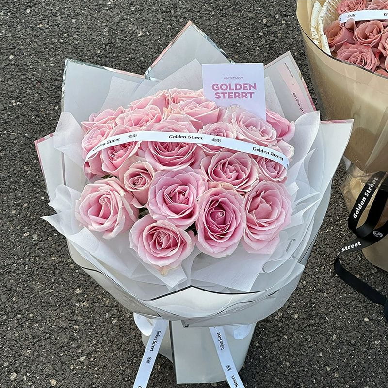 은이온 수광필름 꽃 포장지