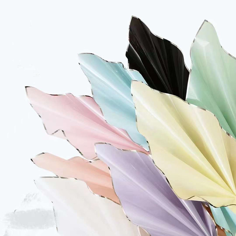 은이온 수광필름 꽃 포장지