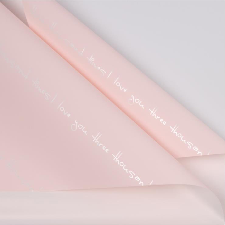 인쇄된 로맨틱 꽃다발 포장지